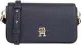 Tommy Hilfiger Crossbody Bag Emblem Flap Crossover Małe torby Damskie Naty Shop Space Blue