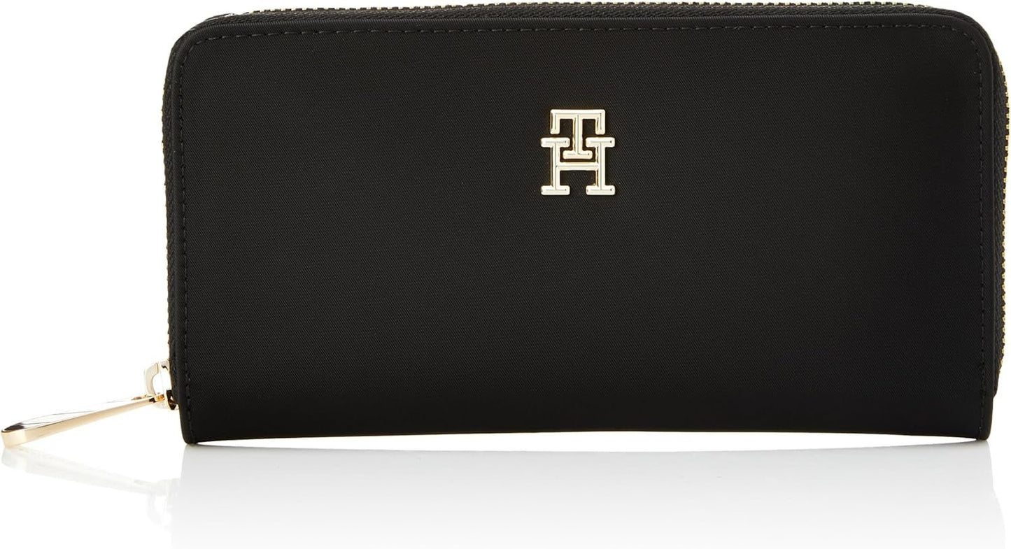 Tommy Hilfiger Portfel damski Poppy Duże miejsca na karty Portfel damski Naty Shop Czarny Os