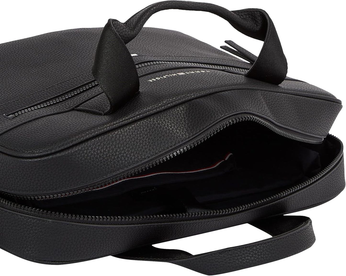 Męska torba na laptopa Tommy Hilfiger ESSENTIAL PU COMPUTER BAG, czarna, bagaż i sprzęt podróżny OS Naty Shop