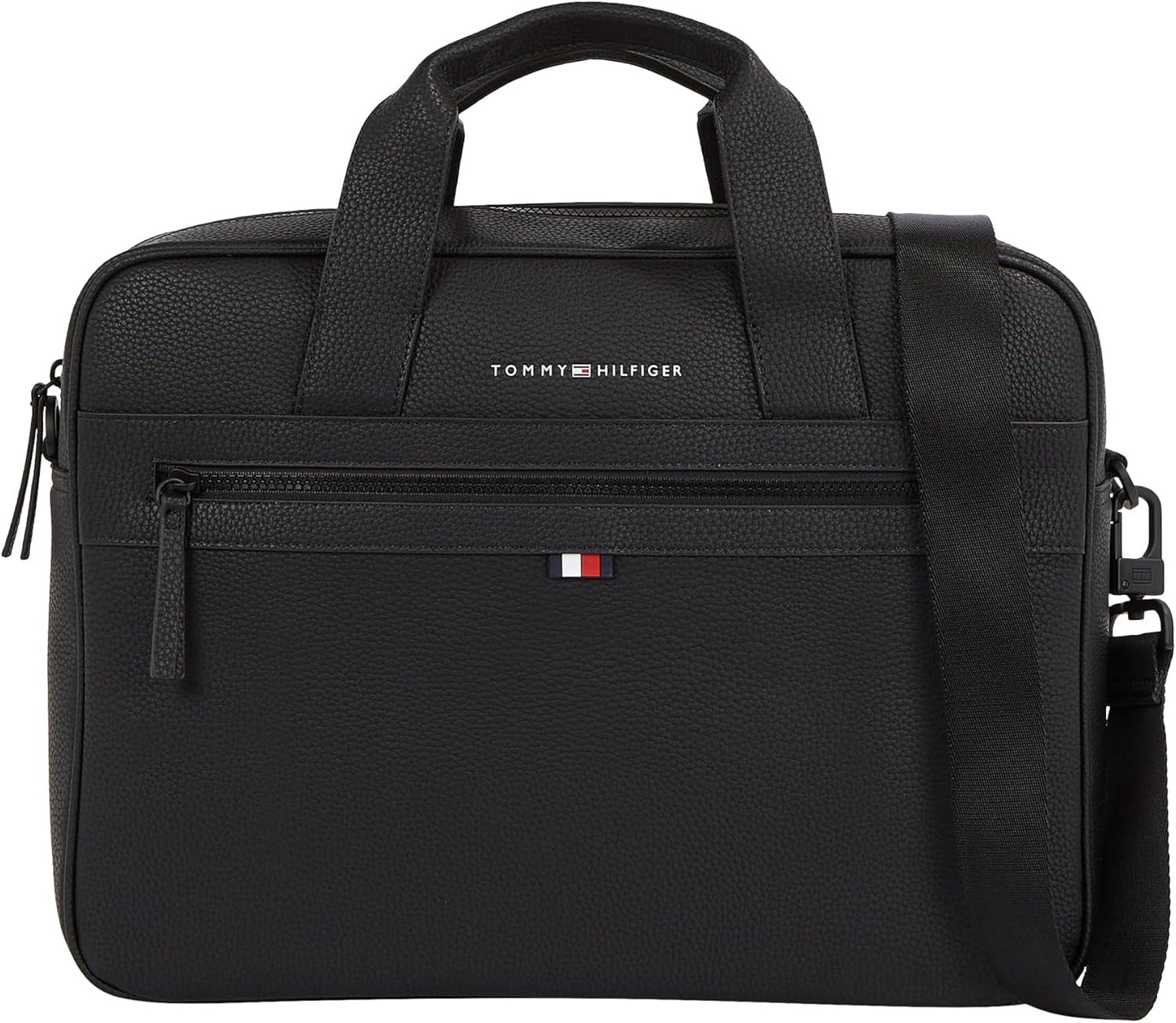 Męska torba na laptopa Tommy Hilfiger ESSENTIAL PU COMPUTER BAG, czarna, OS Bagaż i sprzęt podróżny Naty Shop Domyślny tytuł