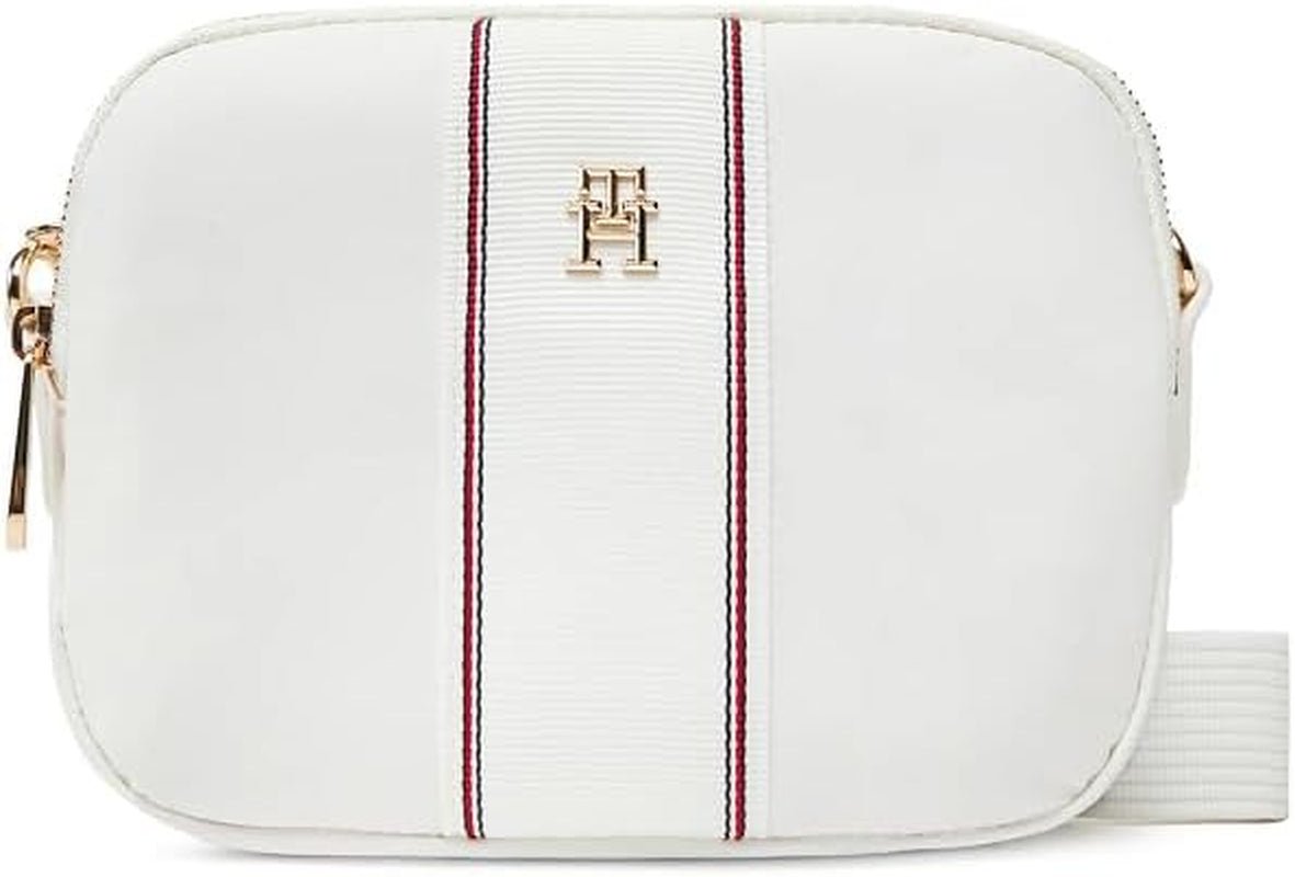 TOMMY HILFIGER Damska torba na aparat Poppy Body Aw0aw17230 Crossover Bagaż i sprzęt podróżny Naty Shop White (korpus w kolorze ecru)