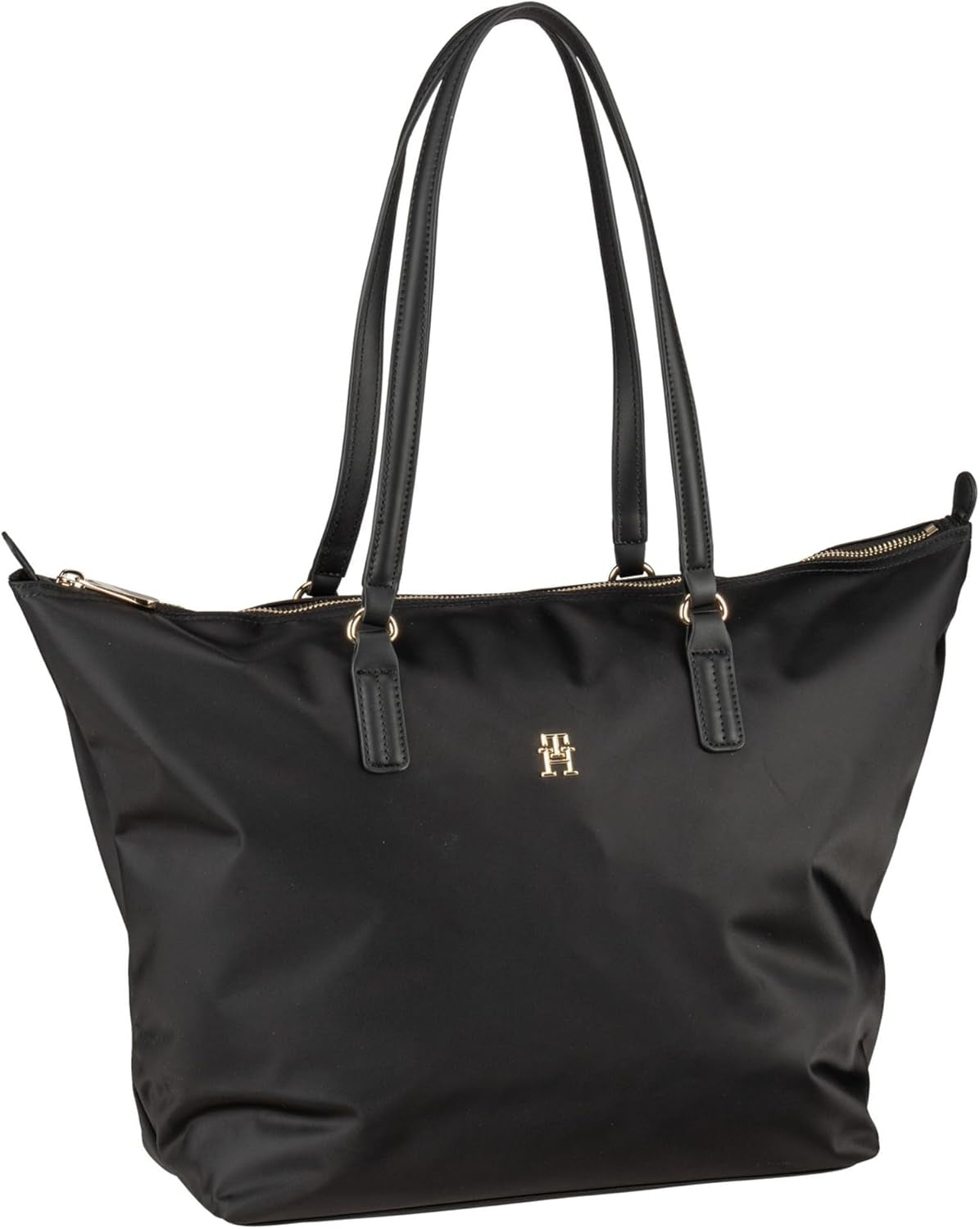 Damska torba Tommy Hilfiger Poppy Tote na zamek błyskawiczny Torby damskie Naty Shop Czarny (czarny)