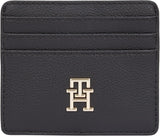 Damskie etui na karty Tommy Hilfiger Miękka taśma z logo Mały, czarny, jeden rozmiar Portfel damski Naty Shop Domyślny tytuł