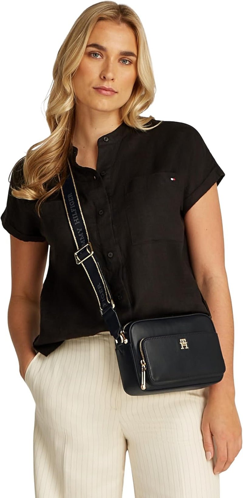 Tommy Hilfiger Damska torba na aparat Th Joy Aw0aw16812 Crossover Bagaż i sprzęt podróżny Naty Shop