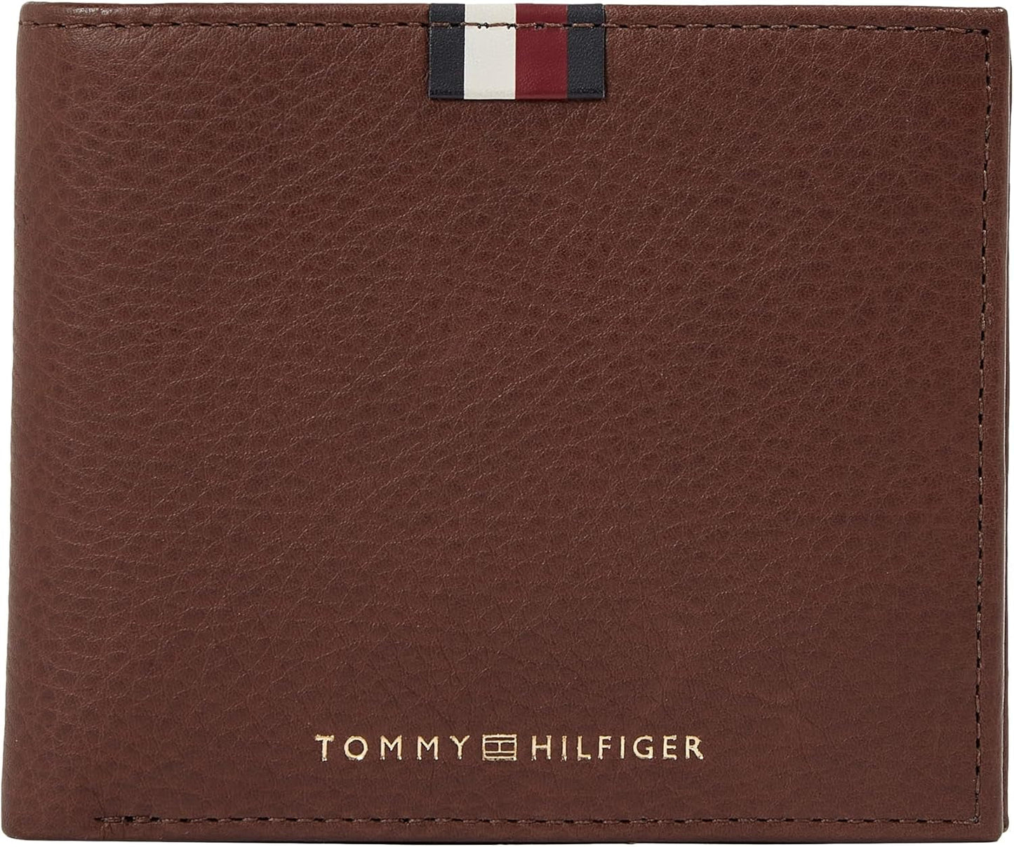 Tommy Hilfiger Męski Th Prem Lea Cc and Coin Am0am11265 Portfele Portfel męski Naty Shop Brown (ciemny kasztan) Os