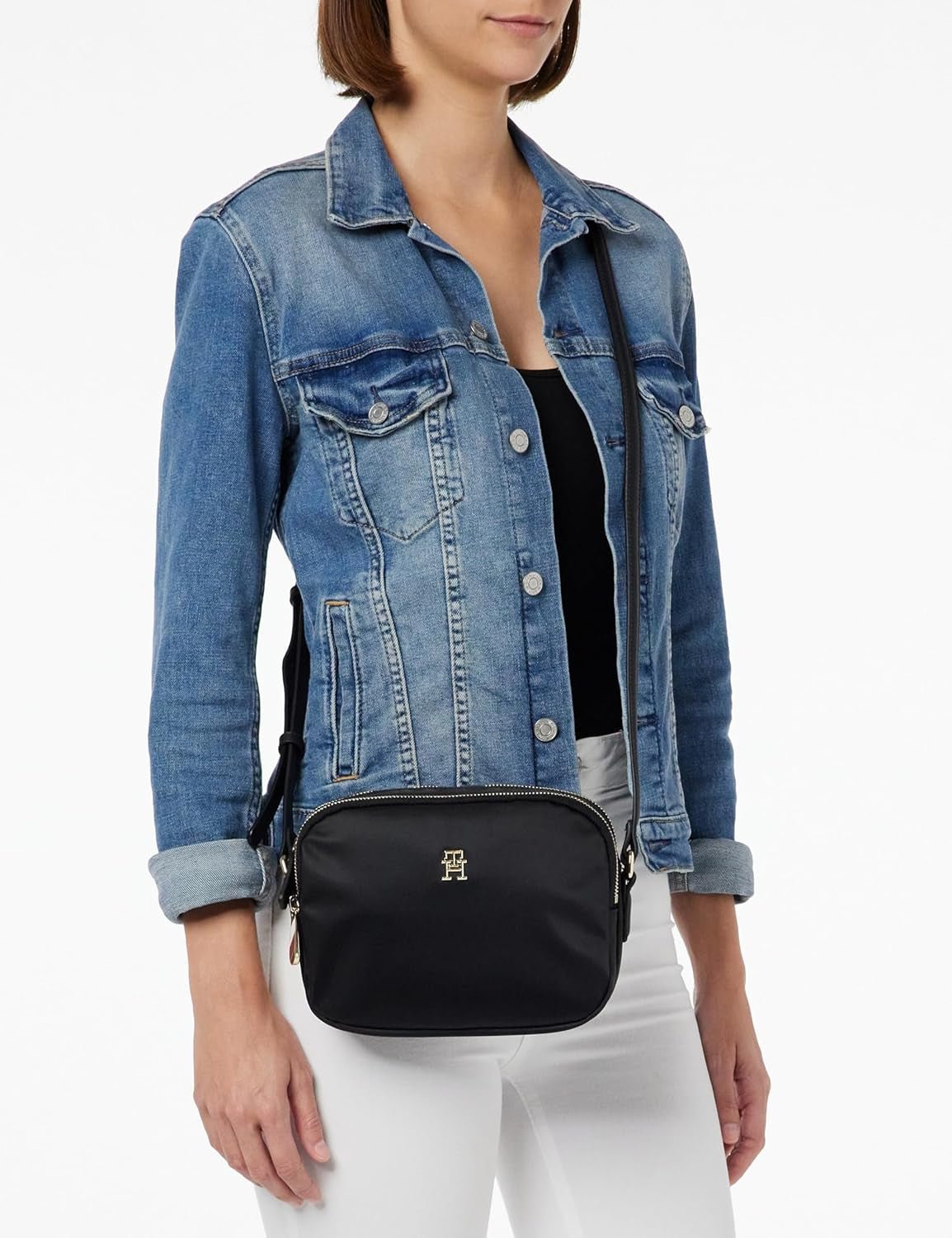 Crossovery Tommy Hilfiger POPPY TH CROSSOVER Damskie, Czarne (Czarne), Torby damskie OS Naty Shop