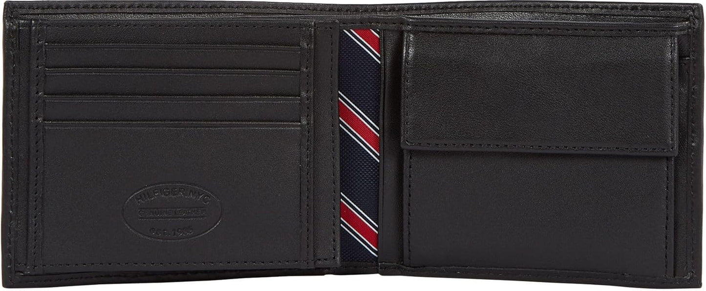 Męski portfel Tommy Hilfiger Eton na trzy części z kieszonką na monety Portfel męski Naty Shop
