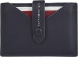 Portfel męski Tommy Hilfiger Smooth Retractable Cc Small, niebieski (kosmiczny błękit), uniwersalny portfel męski Naty Shop Default Title