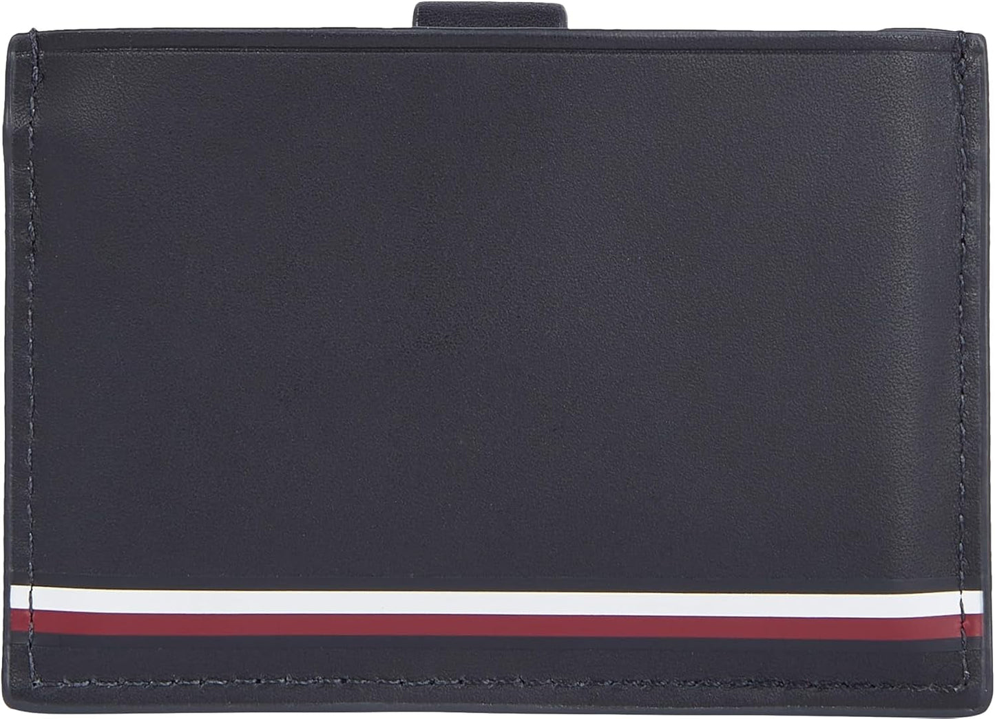 Portfel męski Tommy Hilfiger Smooth Retractable Cc Small, niebieski (kosmiczny błękit), uniwersalny portfel męski Naty Shop