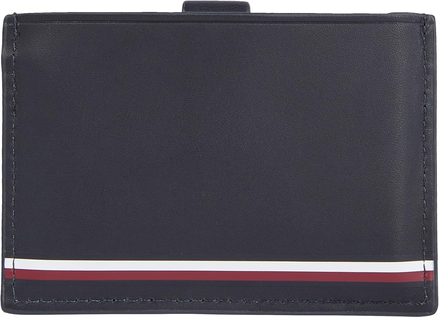 Portfel męski Tommy Hilfiger Smooth Retractable Cc Small, niebieski (kosmiczny błękit), uniwersalny portfel męski Naty Shop