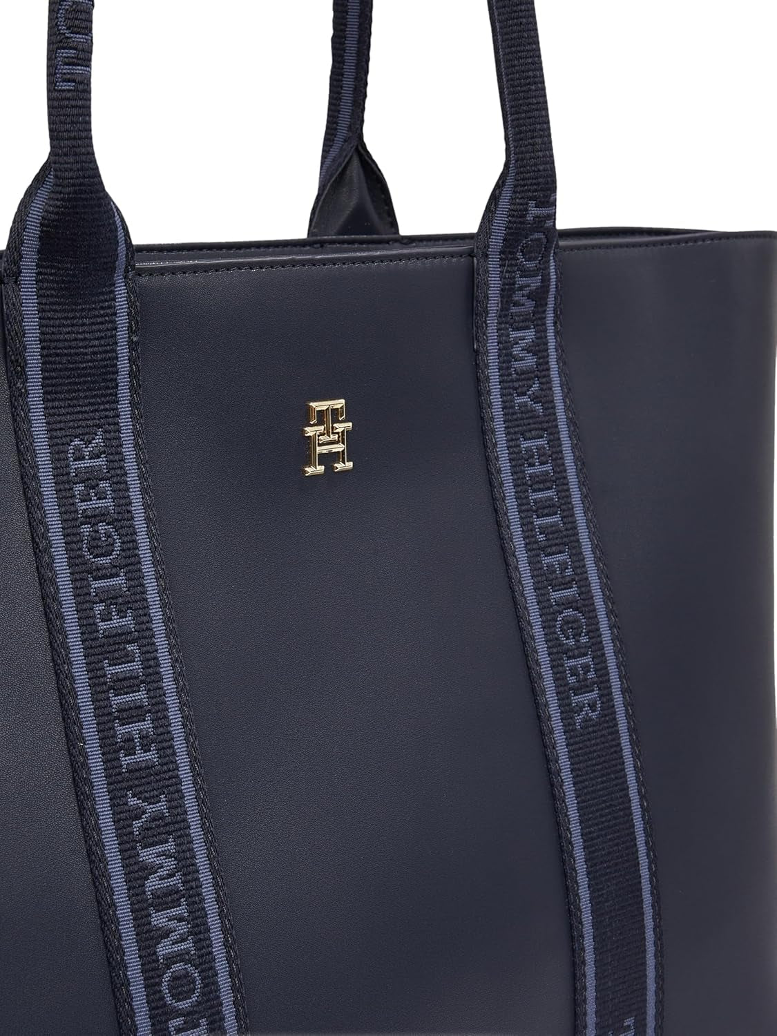 Tommy Hilfiger Th Logotape Tote Aw0aw17198 Torba materiałowa Damska Torby Naty Shop