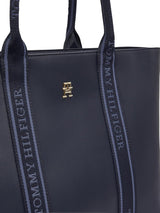 Tommy Hilfiger Th Logotape Tote Aw0aw17198 Torba materiałowa Damska Torby Naty Shop