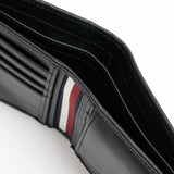 Tommy Hilfiger TH PREMIUM LEATHER EXTRA CC COIN Podwójny portfel męski Czarny Portfel męski OS Naty Shop