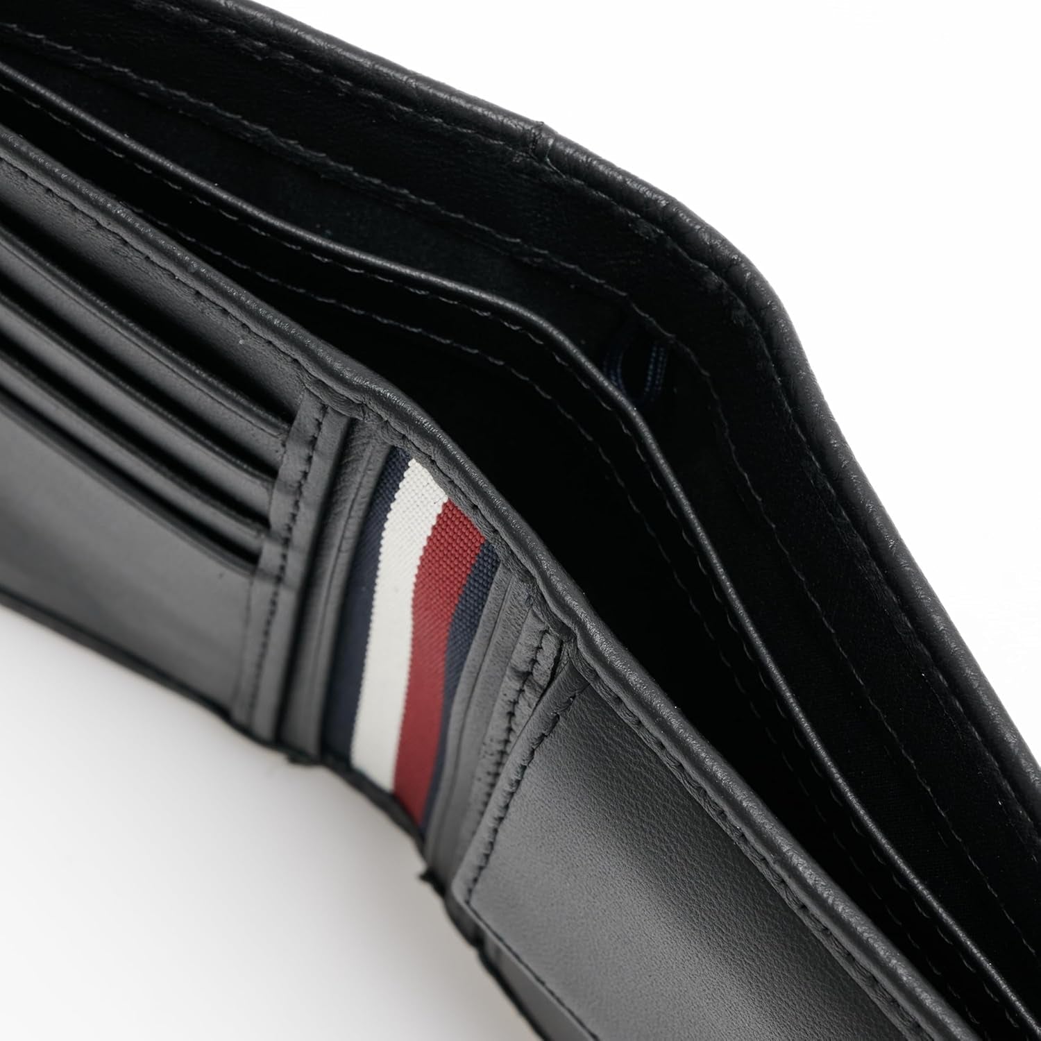 Tommy Hilfiger TH PREMIUM LEATHER EXTRA CC COIN Podwójny portfel męski Czarny Portfel męski OS Naty Shop