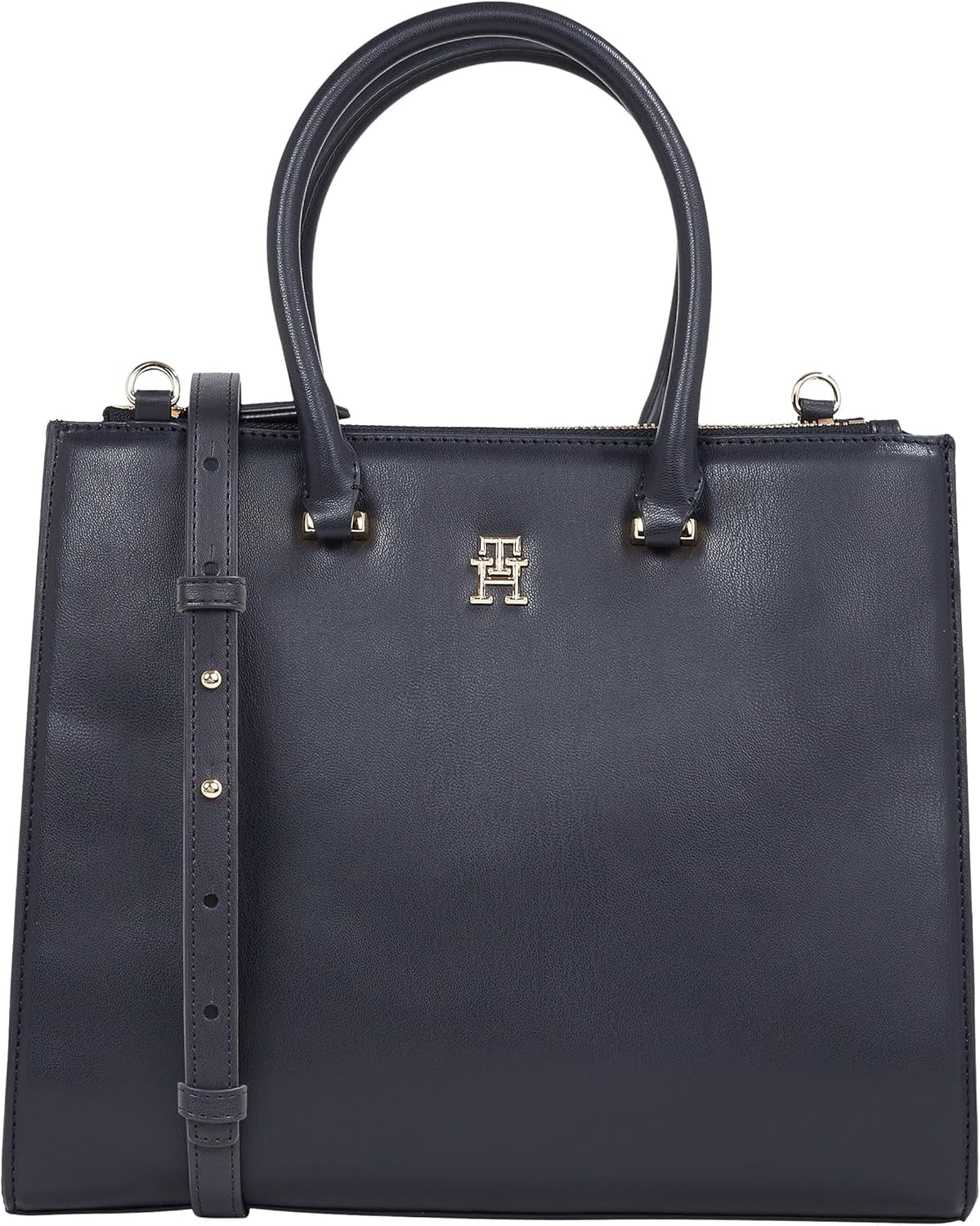 Tommy Hilfiger Torba materiałowa Eternity Med Torba zapinana na zamek Torby damskie Naty Shop Kosmiczny błękit Jeden rozmiar pasuje do wszystkich