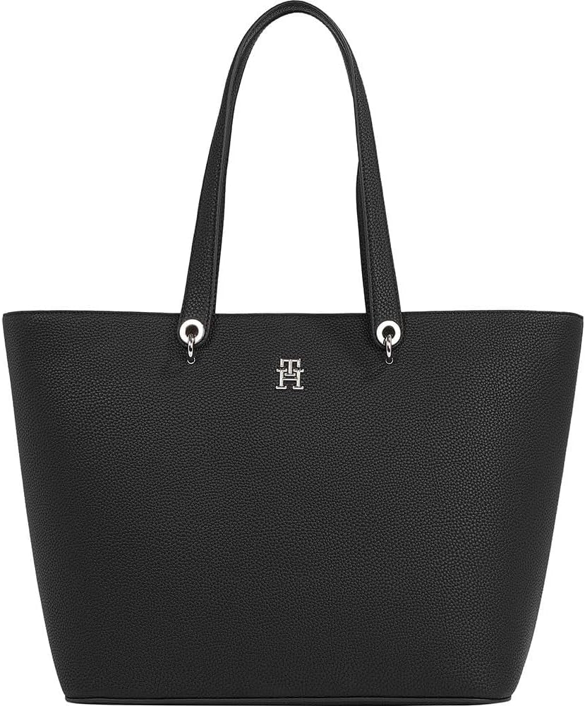 Tommy Hilfiger Torba typu Tote Bag Duży emblemat Torby Damskie Naty Shop Czarny (czarny)