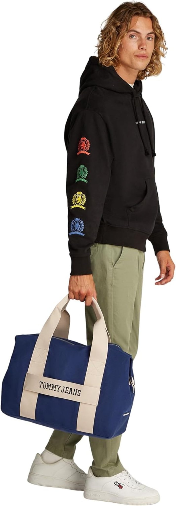 Męska torba sportowa Tommy Jeans Retro Cool Weekender, aksamitnoniebieska, bagaż i sprzęt podróżny w jednym rozmiarze Naty Shop
