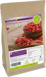 Vita2You Jagody Goji 1kg - kolcowój - suszone na słońcu - niesiarkowane i bez dodatków - 1000g - worek strunowy - jakość premium Produkty suszone Naty Shop Domyślny tytuł