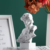 XMGZQ Biała statua Afrodyty, żywiczna statua popiersia z mitologii greckiej, do dekoracji pokoju kokietki, dekoracji ciemnego pokoju akademickiego, półki na książki, przegroda, centralny element stolika kawowego, statuetki i rzeźby Naty Shop