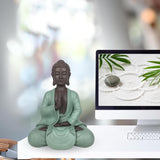 Zen Arôme SBM5 Posąg Zen Bodhi, zielono-brązowy, wysokość 20 cm Figurki i rzeźby Naty Shop