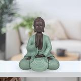 Zen Arôme SBM5 Posąg Zen Bodhi, zielono-brązowy, wysokość 20 cm Figurki i rzeźby Naty Shop