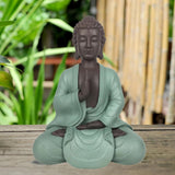 Zen Arôme SBM5 Posąg Zen Bodhi, zielono-brązowy, wysokość 20 cm Figurki i rzeźby Naty Shop