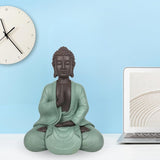 Zen Arôme SBM5 Posąg Zen Bodhi, zielono-brązowy, wysokość 20 cm Figurki i rzeźby Naty Shop