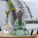 Zen Arôme SBM5 Posąg Zen Bodhi, zielono-brązowy, wysokość 20 cm Figurki i rzeźby Naty Shop