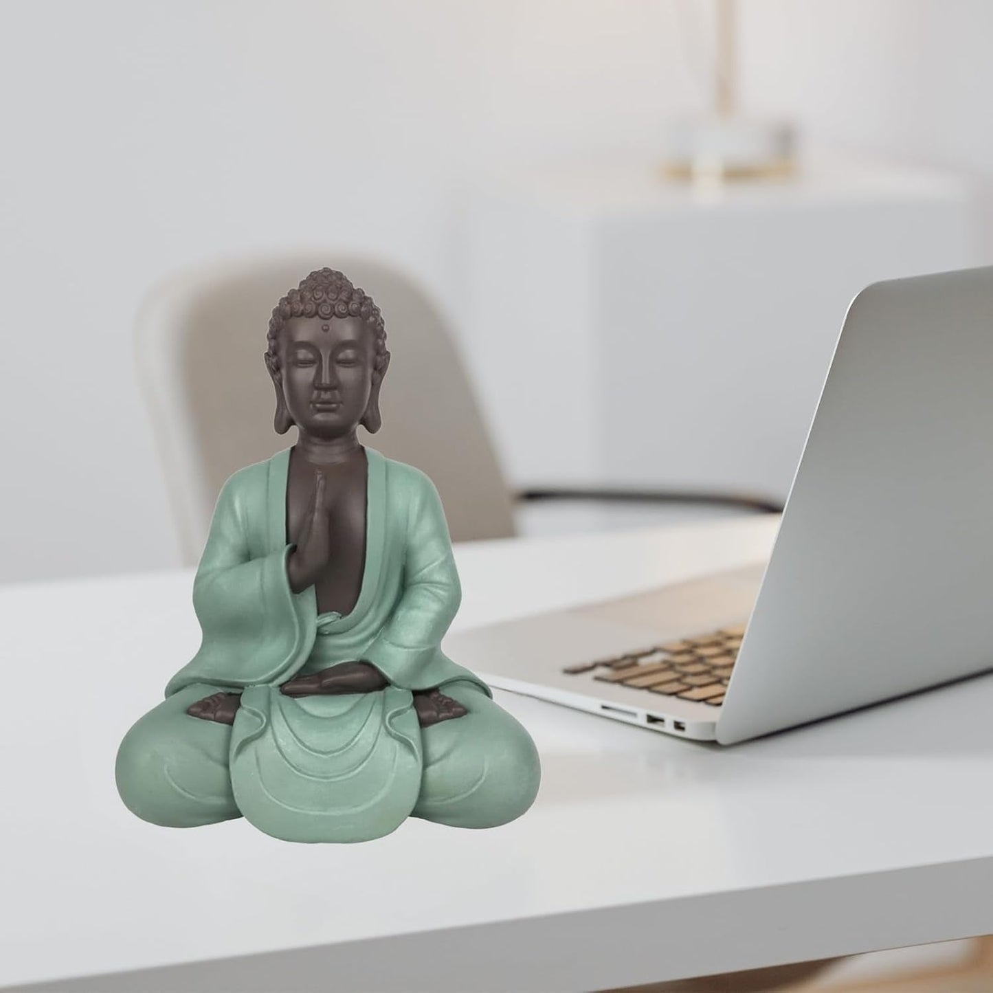Zen Arôme SBM5 Posąg Zen Bodhi, zielono-brązowy, wysokość 20 cm Figurki i rzeźby Naty Shop
