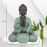Zen Arôme SBM5 Posąg Zen Bodhi, zielono-brązowy, wysokość 20 cm Figurki i rzeźby Naty Shop