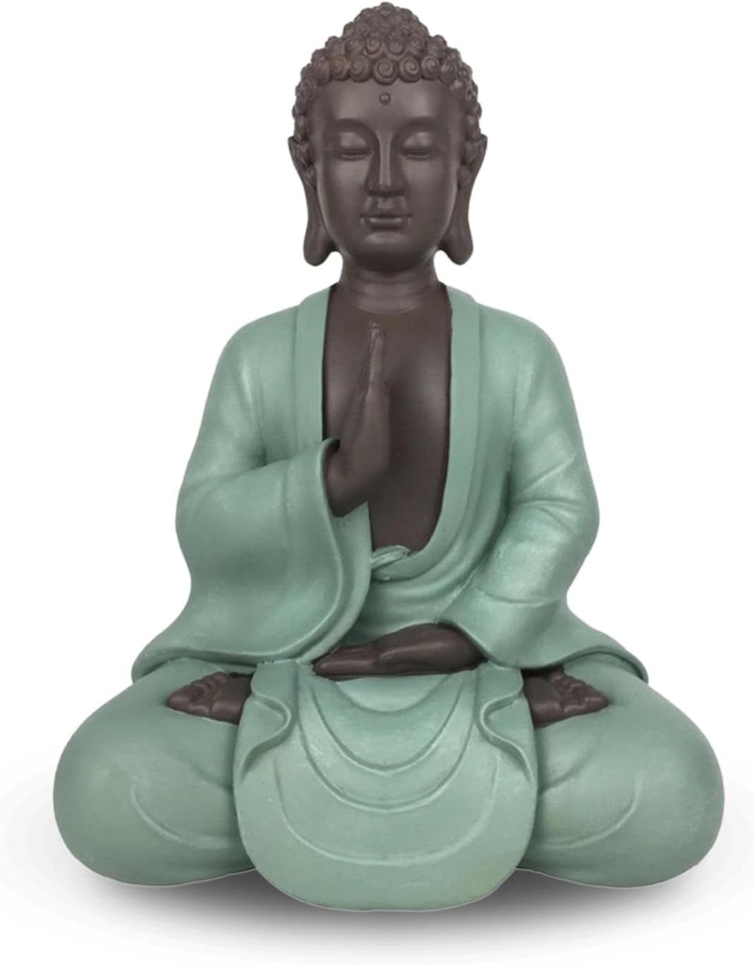Zen Arôme SBM5 Posąg Zen Bodhi, zielono-brązowy, wysokość 20 cm Figurki i rzeźby Sklep Naty Tytuł domyślny