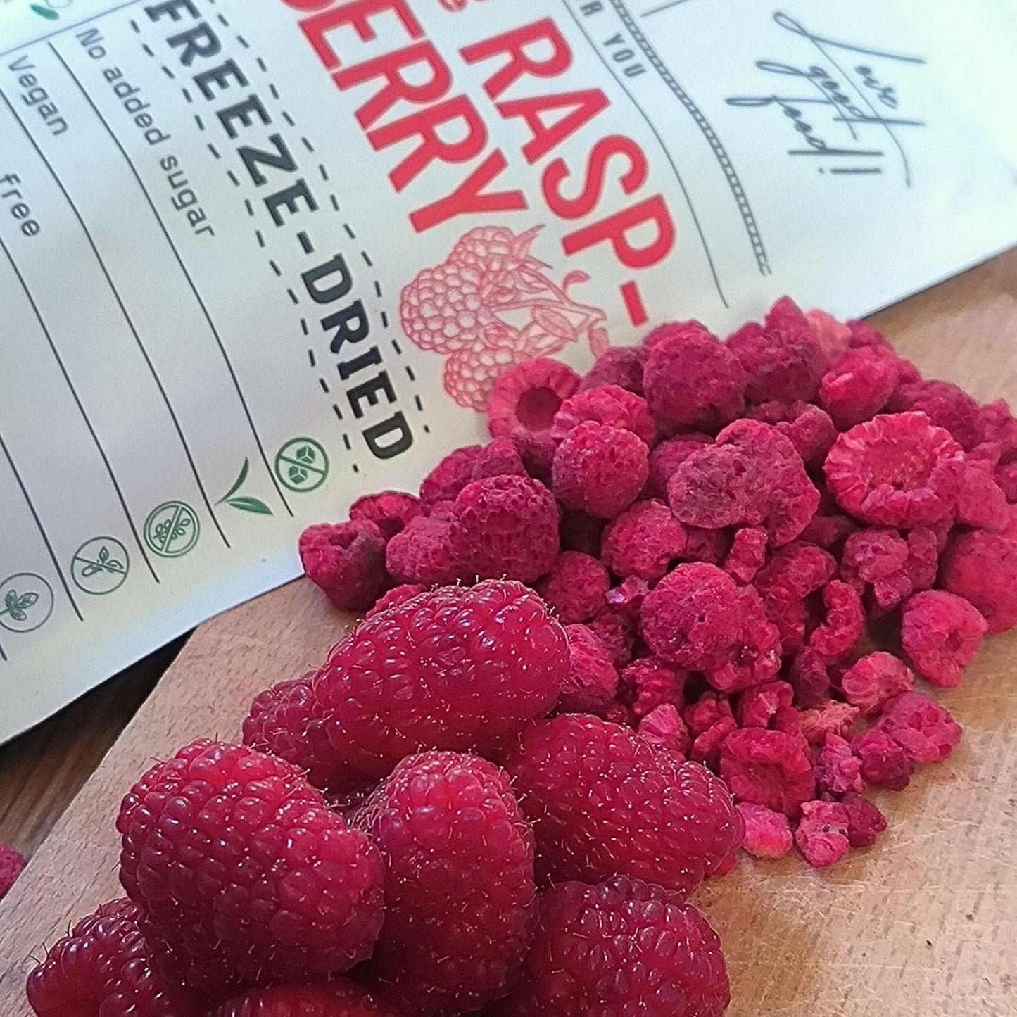 Maliny liofilizowane Kawałki łamane | XL 300g Owoce suszone liofilizowane | Suszone maliny Bezglutenowe Owoce liofilizowane | Owoce liofilizowane | Malina liofilizowana Naty Sklep z produktami suszonymi