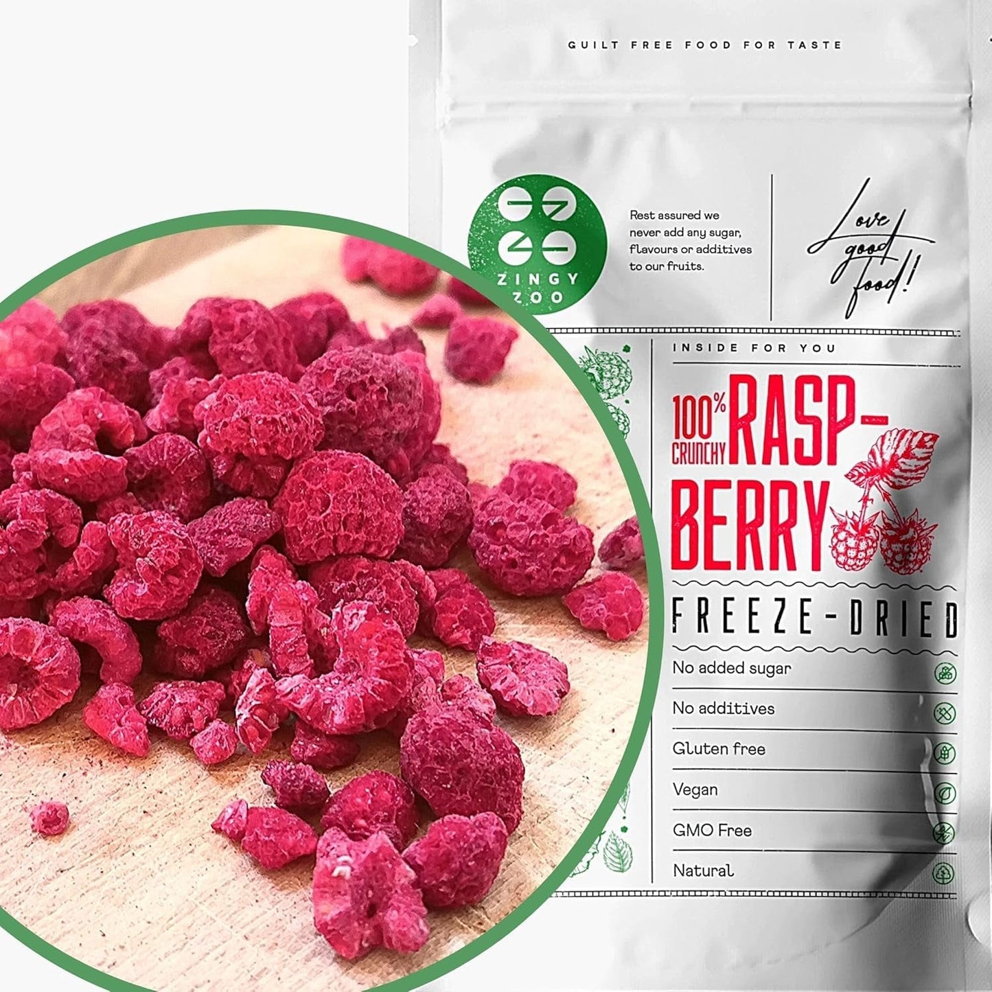Maliny liofilizowane Kawałki łamane | XL 300g Owoce suszone liofilizowane | Suszone maliny Bezglutenowe Owoce liofilizowane | Owoce liofilizowane | Malina liofilizowana Naty Sklep produkty suszone 100G