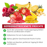 Maliny liofilizowane, BEZ produktów chińskich, 500g całych owoców liofilizowanych, bez dodatków, owocowe, wyprodukowane w Niemczech Produkty suszone Naty Shop