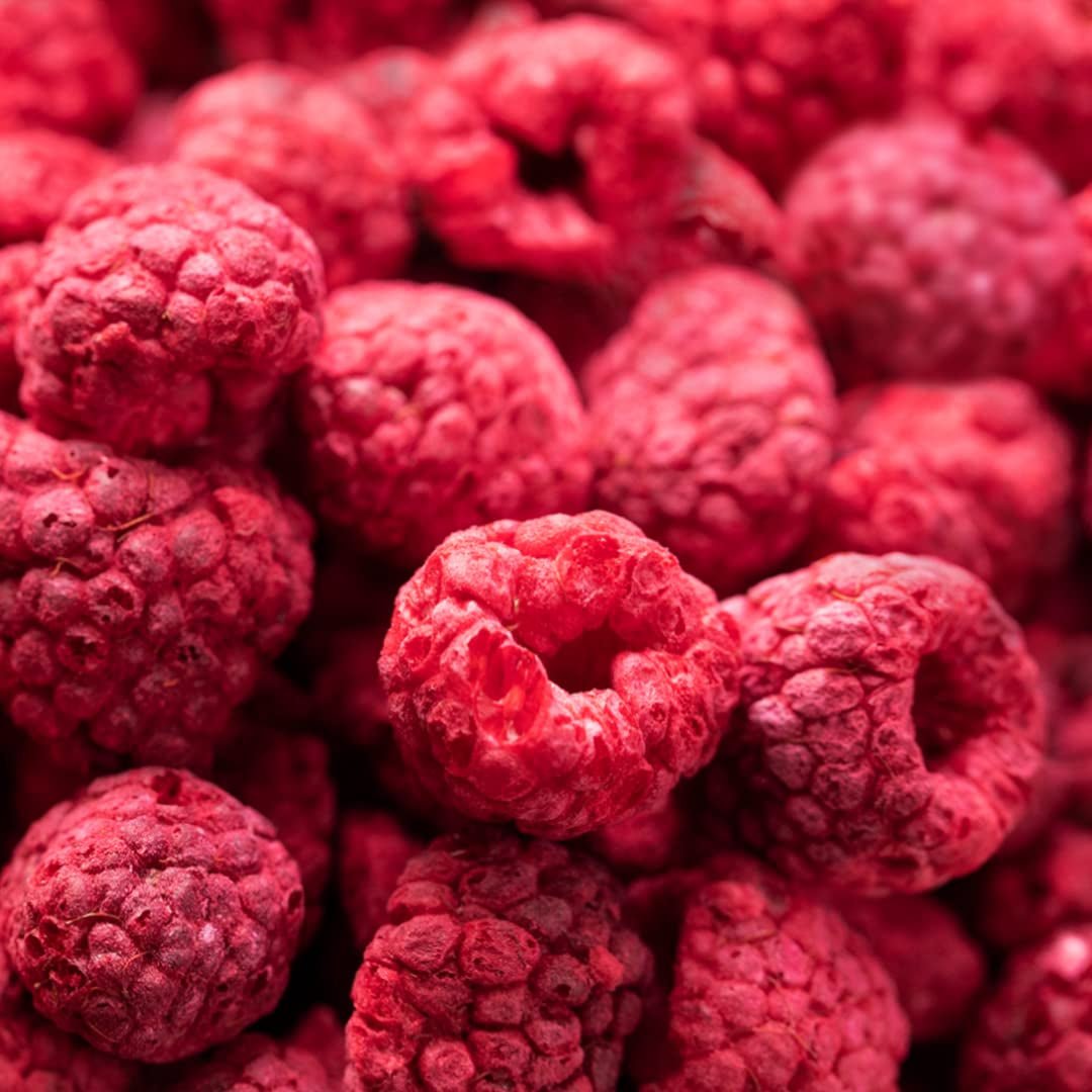 Maliny liofilizowane, BEZ produktów chińskich, 500g całych owoców liofilizowanych, bez dodatków, owocowe, wyprodukowane w Niemczech Produkty suszone Naty Shop